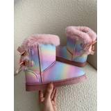 KIDS - rainbow fur boots - 35