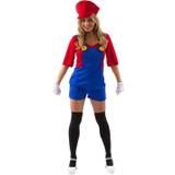 Kvindelig Mario Kostume