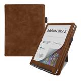 PocketBook InkPad Color 2 Origami Kunstlæder Flip Cover m. Ståfunktion & Strop - Brun