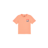 La Redoute - T-shirt i bomuld med rund hals og solnedgangsprint på ryggen - Orange - 146/152
