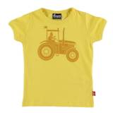 Danefæ T-Shirt - Danebasic - Faded Yellow Traktor - Danefæ - 8 år (128) - T-Shirt