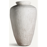 Amphora orientalsk vase i terracotta H117 cm - Antik hvid