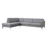 Ask sofa (2,5 pers. med open-end venstrevendt L291 x D219 cm, Golf Granit stof)