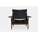 Jagtstolen | Model 168 | Klassik Studio Røget eg med sort læder
