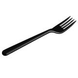 50 stk Plast gafler sort - Genbrugelige