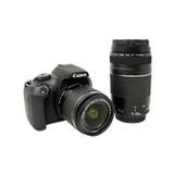 Canon EOS 2000D EF-S 18-55 IS II Kit Digitalt spejlreflekskamera EF-S 18-55 mm IS II 24.1 Megapixel Sort Optisk søger, med indbygget blitz, WiFi, Ful