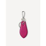 Leather Tab Keyring Mulberry Pink