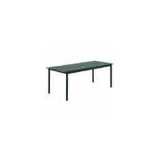 Muuto Linear Steel Table, Vælg farve Dark Green, Størrelse 200 x 75