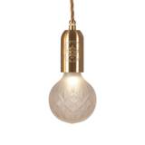 Lee Broom - Crystal Bulb Pendant Frosted Bulb / Brass