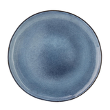 Bloomingville tallerken i blåtglaseret stentøj Ø28,5