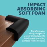 4pcs Soft Baby Proofing Corner Guards - Pre-taped Table Corner Protector For Child Safety Furniture Bumper & Sharp Edge Cushions Christmas, Halloween, Thanksgiving Day Gift