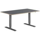 Copenhagen hæve sænkebord, sortgrå stel, antracit bordplade i størrelsen 80x140 cm