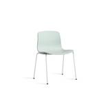 HAY AAC 16 About A Chair SH: 46 cm - White Powder Coated Steel/Dusty Mint