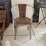 Living polstret spisebordsstol med læder Trademark Living