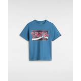 VANS Little Kids Side Stripe Snake T-shirt (2-8 Years) (copen Blue) Little Kids Blue, Size 4-5Y
