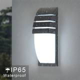 SHEIN Indoor/Outdoor Wall Light, Black 12W 6000K Cool White LED Wall Lights, IP65 Waterproof Outdoor Wall Lamp For Yard, Garden, Terrace, Nearby, Patio