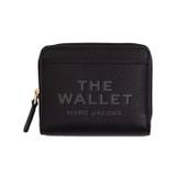 Marc Jacobs The Leather Mini Compact Wallet, Sort