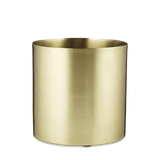 Cylinder | Urtepotteskjuler i messing - Ø 14 cm