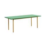 HAY Two-Colour 200 Spisebord, Vælg farve Green Mint/Ochre