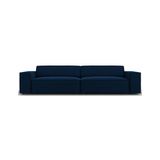 Jodie 4-personers sofa i velour B244 x D102 cm - Sort/Blå