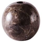 Dusty Deco Sphere Lysestage Ø10 Cm - Fyrfadsstager Marmor Grå - DD40000034