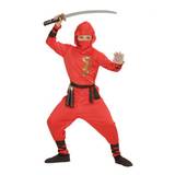 Red Dragon Ninja kostume - Højde cm: 158