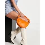 Topshop - Lydia - Håndtaske med hank i læder i orange - Orange - One Size