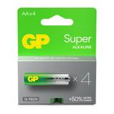 GP Batteries Super Alkaline 15A/LR6 Batteri alkalisk, AA, 4-pak