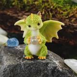 Rex The Green Dragon  Miniature Collectible Fantasy Statue Birthday Gift Toy Ornament Home Decoration Car Decoration Festival Gift Suitable For Christ - Lime Green - one-size