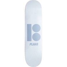 Plan B Team Texture Skateboard Deck - White