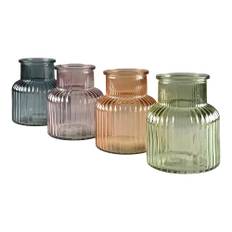 Glas vaser H12 cm - Flere farver - Blå