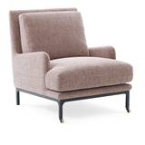 Adea - Mr. Jones Chair, Fabric Upholstery, Castor Front Leg, Bohemian 90