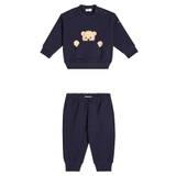 Il Gufo Baby cotton jersey tracksuit - blue - 92