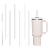 SHEIN 6PCS Straws Replacement For Adventure Quencher Tumblers, 12 Inch Straws For 2.0 30oz&40oz Tumbler, Straw Tips With Straws For , Come With 1 Straw Br