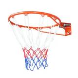 Ballground DunkStar Basketball Kurv med NBA Net – Rød