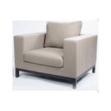Square loungestol i aluminium og sunbrella quick dry polyester 104 x 86 cm - Antracit/Taupe