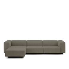 Vitra - Soft Modular Sofa - Divan 3-sits, Divan - Vänster, Läder: Kat. L40 - Leather Premium - 63
