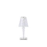 Kartell - Battery Table Lamp 9140, Transparent Crystal, Incl. LED 1,2W 130lm 2700K