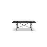 Dining Table 185 - Black Frame / Green Marble