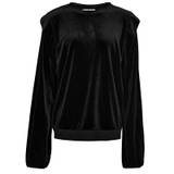 Cost:bart velour sweatshirt, Paris, black - 128,8år