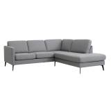 Ask sofa (2 pers. med open-end højrevendt L226 x D219 cm, Golf Granit stof)