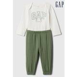 Gap Green and White Two Piece Top and Legging Set (Newborn-24mths)