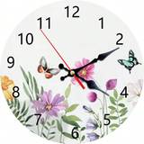 SHEIN 1PC5D Beautiful And Stylish Tin Iron Round Wall Clock, Waterproof And Scratch-Resistant Dial, Quartz Analog Silent Desk Clock, Perfect For Home, Offic