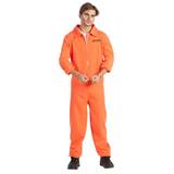 Orange fangedragt kostume - Størrelse: M/L