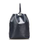 Fendi logo embossed leather drawstring shoulder bag