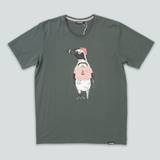 Lakor - African Penguin T-shirt (Urban Chic) - Mørkegrøn / M