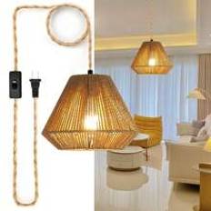 Rattan Pendant Chandelier Vintage E Rattan Pendant Light Creative Natural Bamboo Pendant Light For Living Room Bedroom Dining Room Caf  Specification  - Yellow - one-size