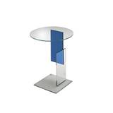 Glas Italia - DON Don Gerrit Low table Transparent glass Base: Tempered glass Insert: Blue glass