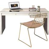 KARE DESIGN Luxury skrivebord - champagnefarvet spejlglas, m. 3 skuffer, 140x60