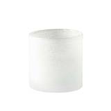 Tell Me More Frost Candleholder Small White